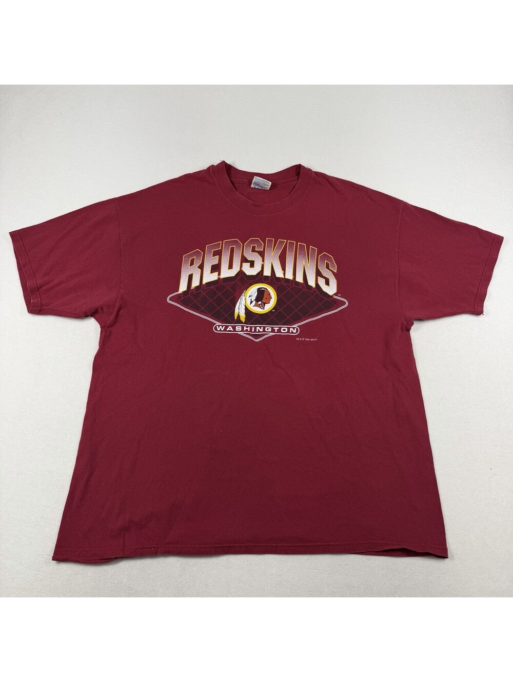 Vintage Hanes Heavyweight Washington Redskins NFL 1997 T Shirt Size 2XL